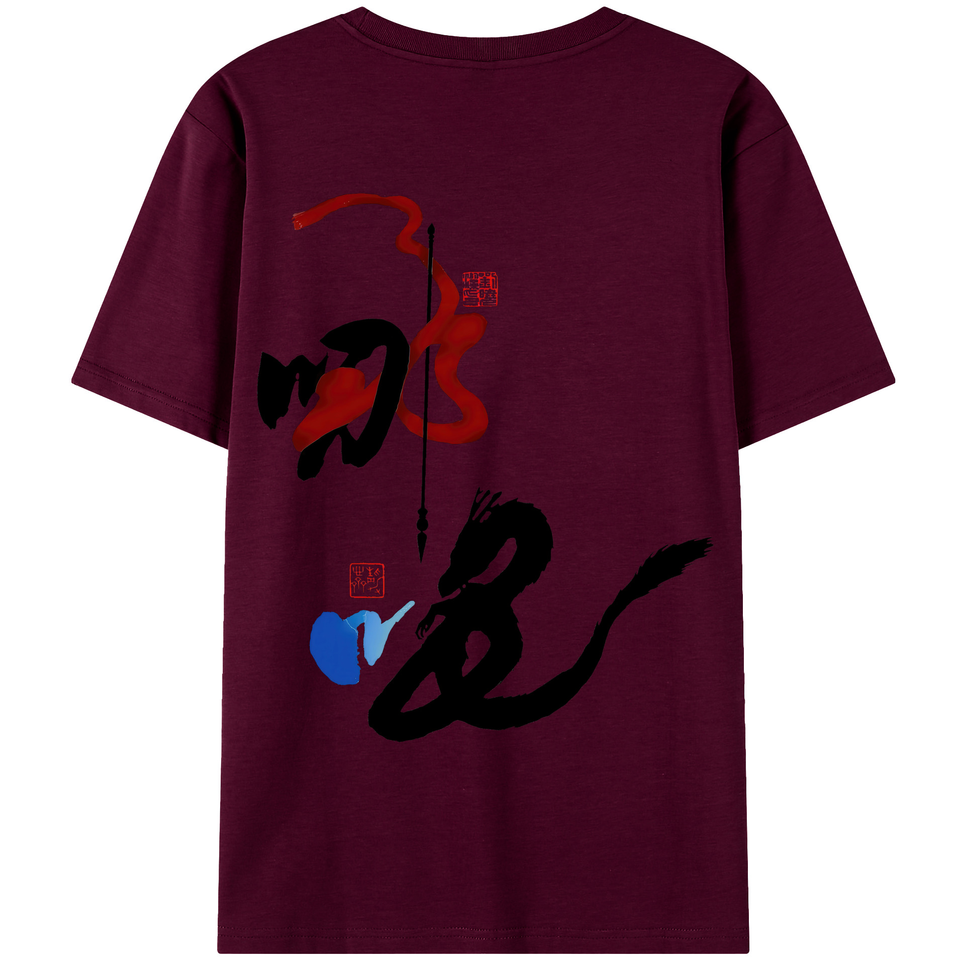 （画像用） Ne Zha 2 ナタ 魔童の大暴れ レディース半袖Tシャツ(バックプリント)